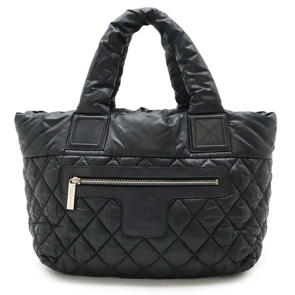 CHANEL Black Leather Tote Bag - Picture 1 of 9